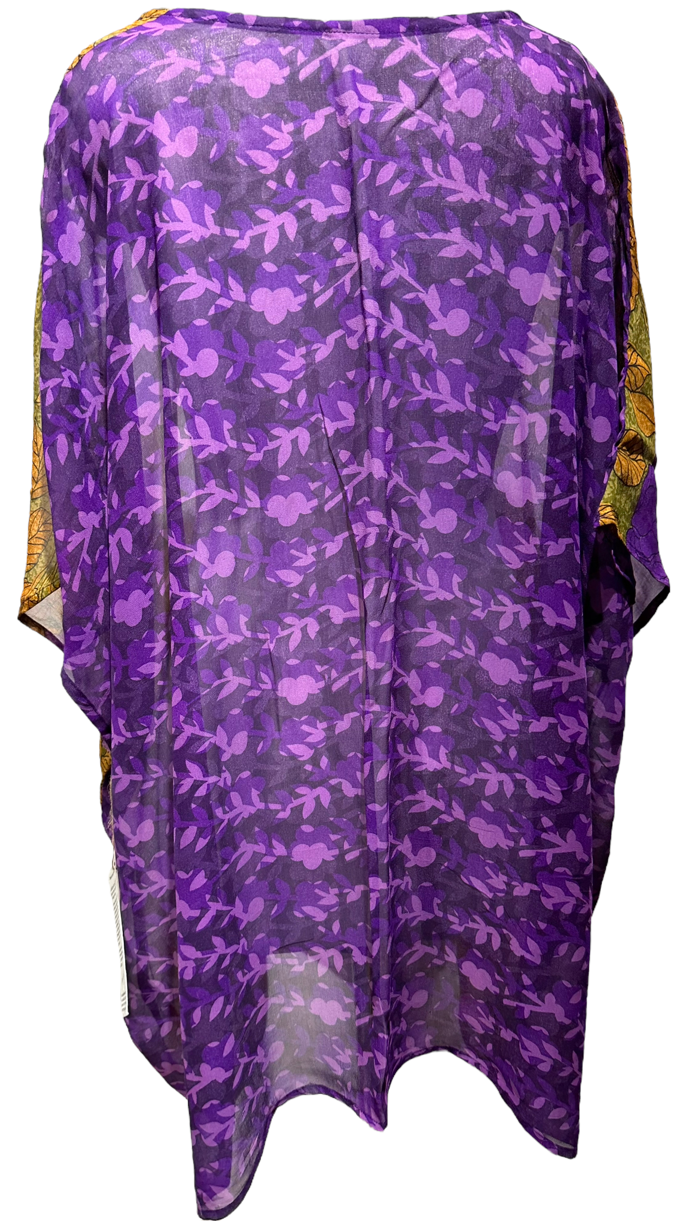 Frances Blakemore Sheer Avatar Pure Silk Short Kaftan Tunic