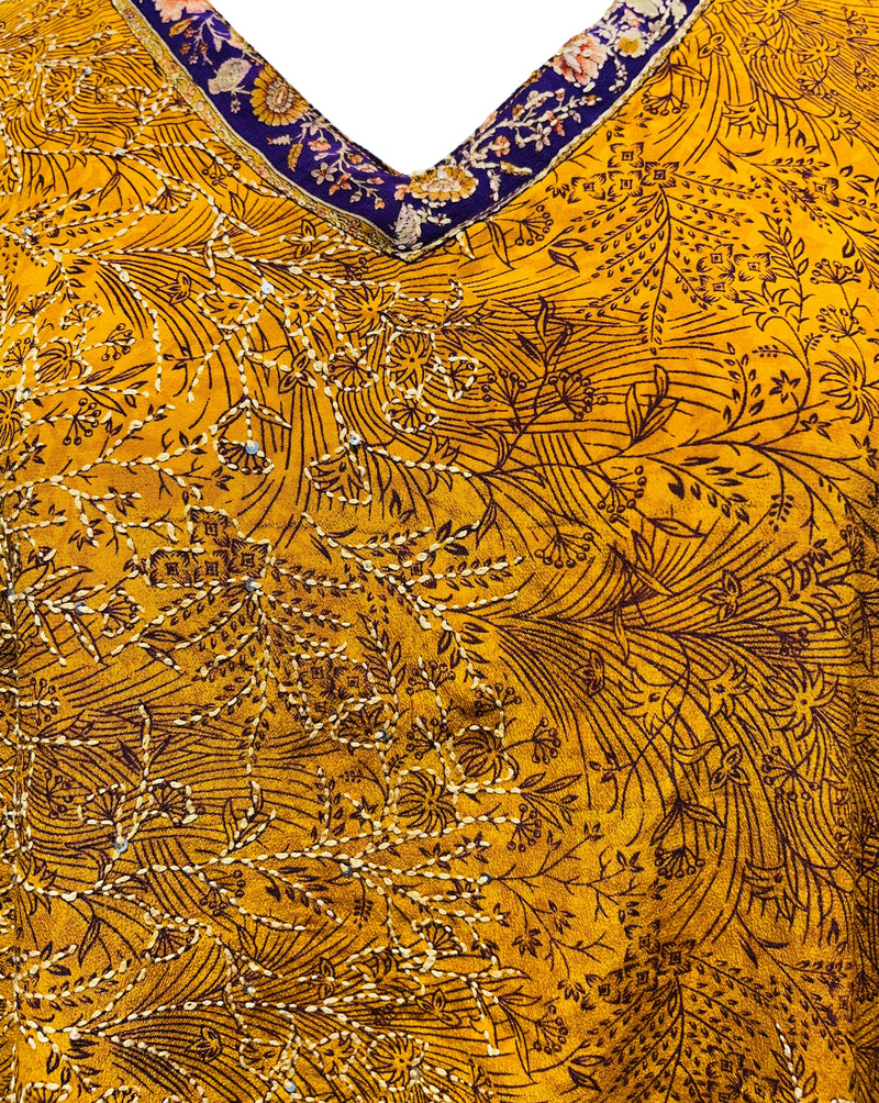PRC3212 Rachel Ara Pure Silk Long Tunic with Side Ties
