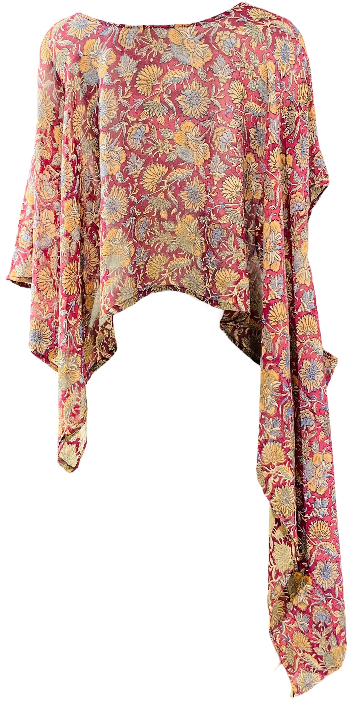 PRG2615 Selma Burke Sheer Avatar Pure Silk Versatile Vest