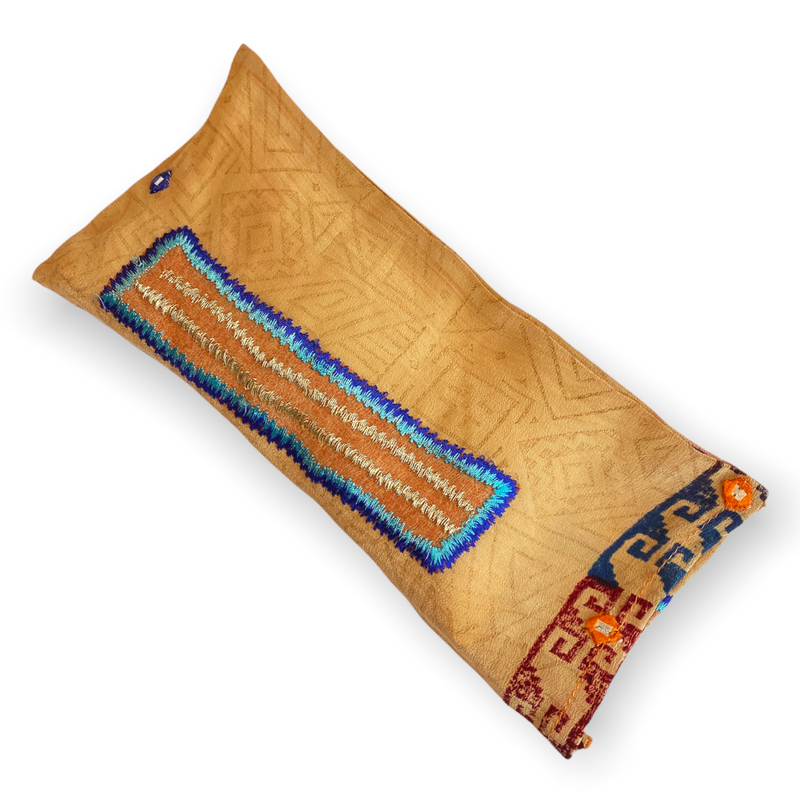 Stella Pure Silk Meditation Eye Pillow - sariKNOTsari slow fashion bryn walker linen Hamilton sustainable fashion gifts sari not sari Hamilton Fair trade  Ethical  Artisan made  Zero waste  Up-cycled Slow Fashion  Handmade  GTA Toronto Copper Pure Upcycled vintage silk handmade recycled recycle copper pure silk travel clothing hamilton vacation cruisewear resortwear bathing suit bathingsuit vacation etsy silk clothing gifts gift dress top pants linen bryn walker alive intentions kaarigar elephants