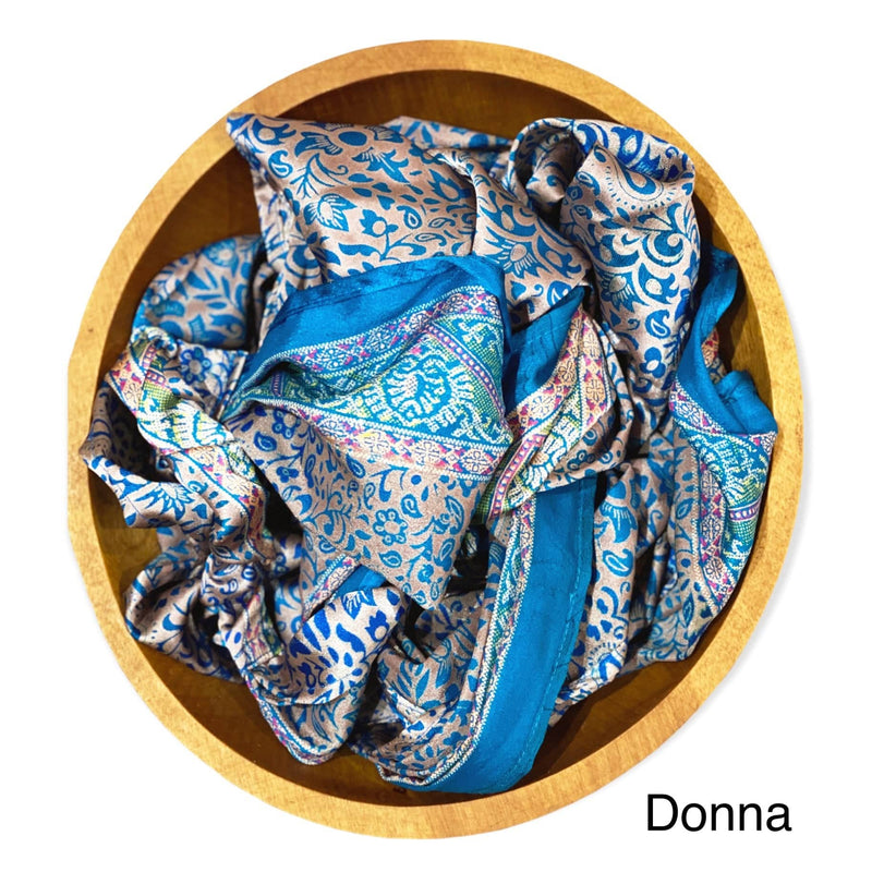 Up-Cycled Silk Headbands - sariKNOTsari slow fashion bryn walker sorry not sorry linen Hamilton sustainable fashion gifts sari not sari Hamilton Fair trade  Ethical  Artisan made  Zero waste  Up-cycled Slow Fashion  Handmade  GTA Toronto Copper Pure Upcycled vintage silk handmade recycled recycle copper pure silk travel clothing hamilton vacation cruisewear resortwear bathing suit bathingsuit vacation etsy silk clothing gifts gift dress top pants linen bryn walker alive intentions kaarigar elephants
