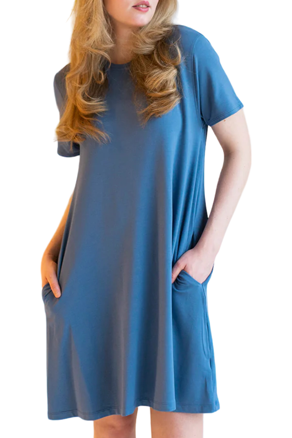 Terrera Jocelyn Coastal Blue T-Shirt Dress