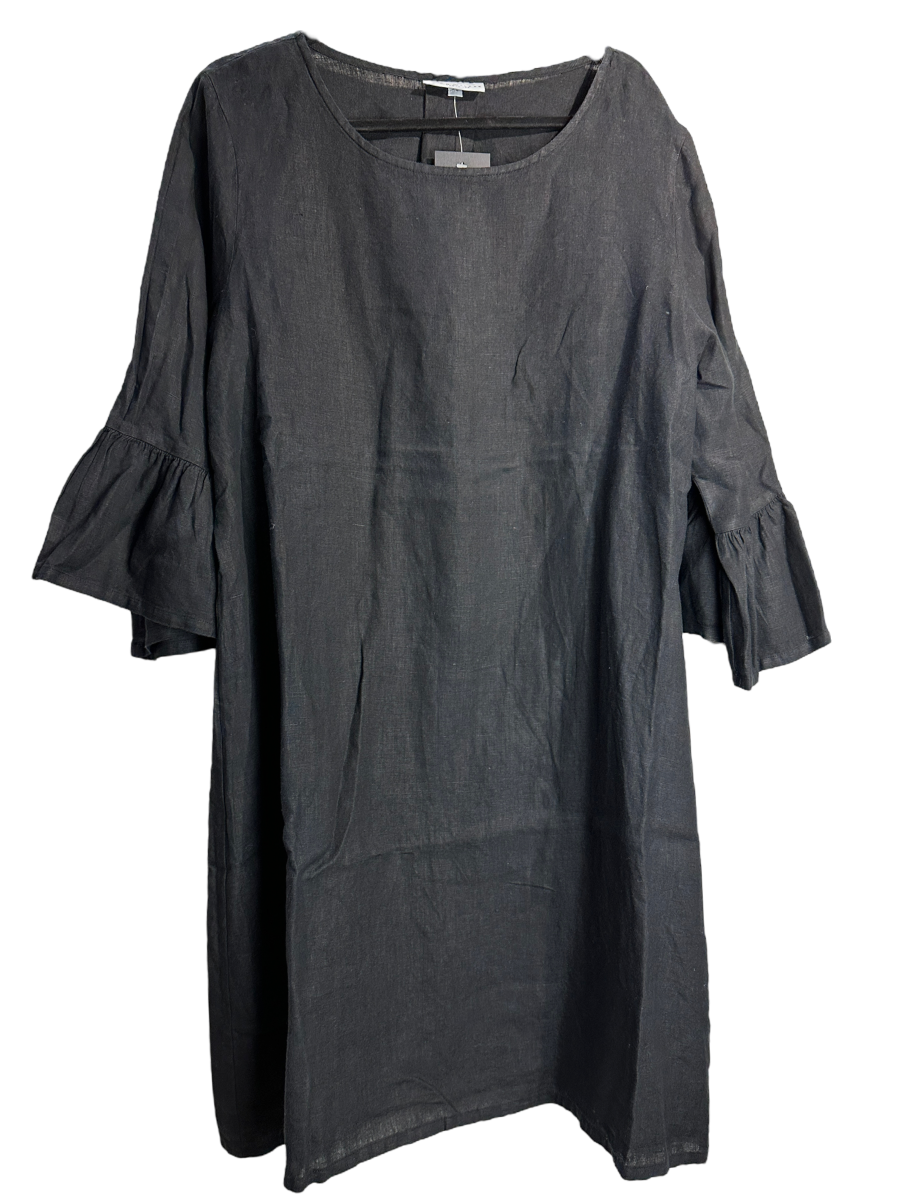 Black Bryn Walker Light Linen Phryne Dress