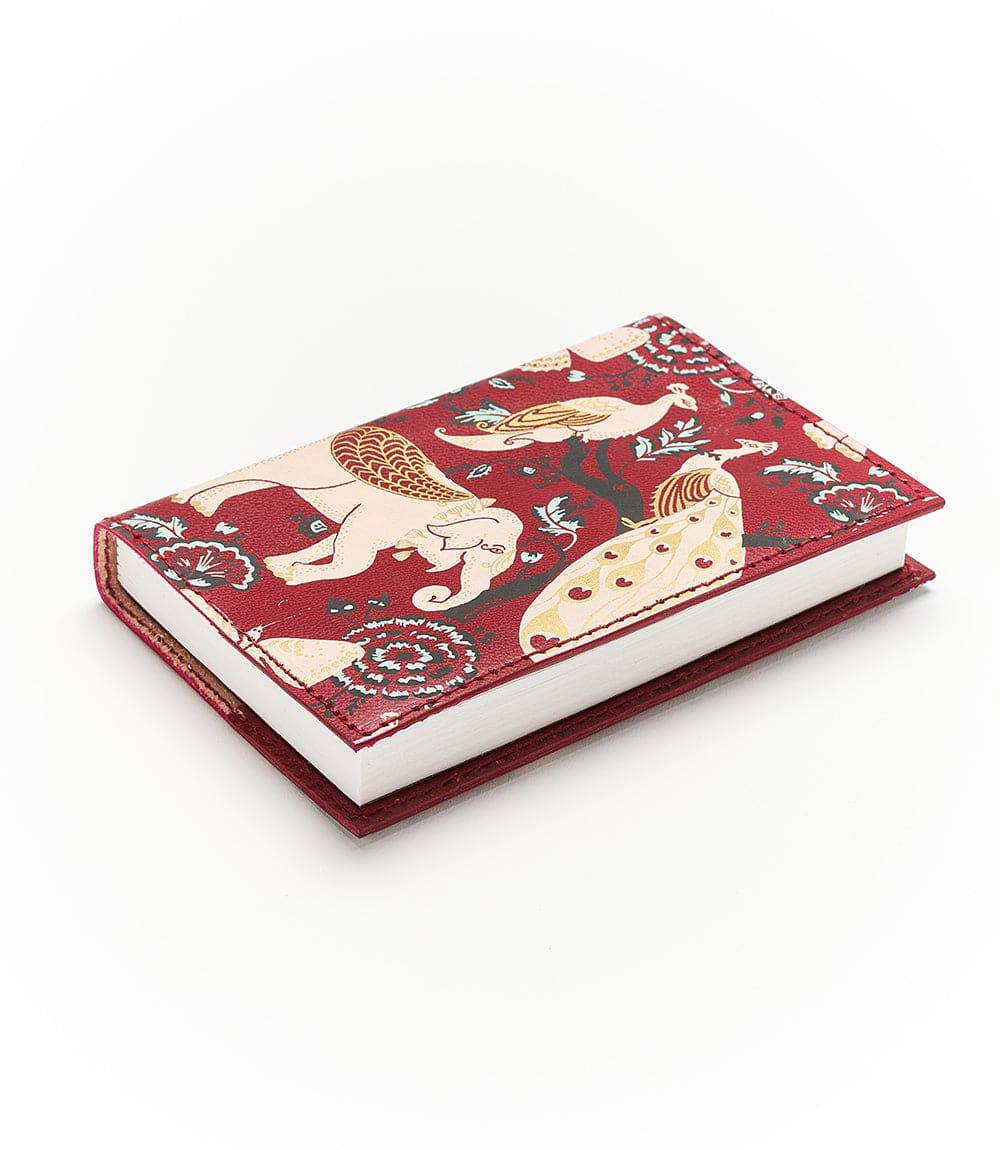 Red Garden Elephant Leather Tree-Free Journal
