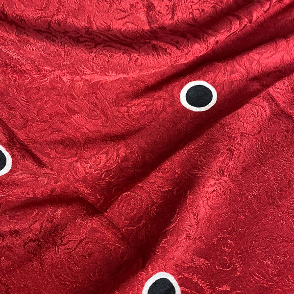 Black and Red Upcycled Pure Silk Satin Pillowcase