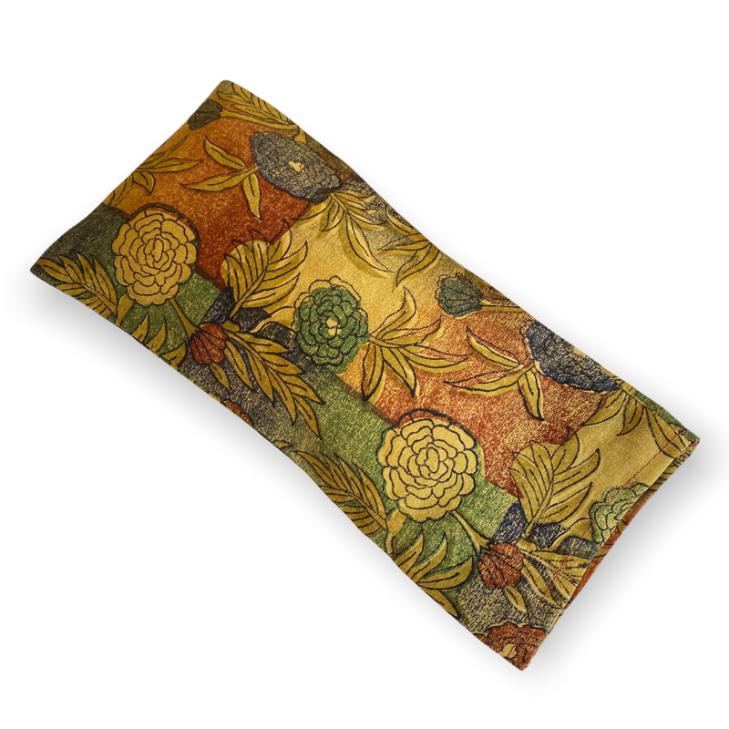 Chloe Pure Silk Meditation Eye Pillow - sariKNOTsari slow fashion bryn walker linen Hamilton sustainable fashion gifts sari not sari Hamilton Fair trade  Ethical  Artisan made  Zero waste  Up-cycled Slow Fashion  Handmade  GTA Toronto Copper Pure Upcycled vintage silk handmade recycled recycle copper pure silk travel clothing hamilton vacation cruisewear resortwear bathing suit bathingsuit vacation etsy silk clothing gifts gift dress top pants linen bryn walker alive intentions kaarigar elephants